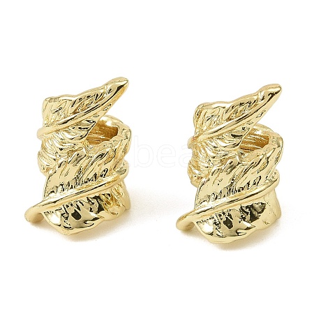 Brass European Beads KK-C107-15G-1
