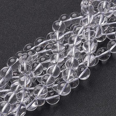 Synthetic Quartz Crystal Beads Strands GSR10mmA039-1-1