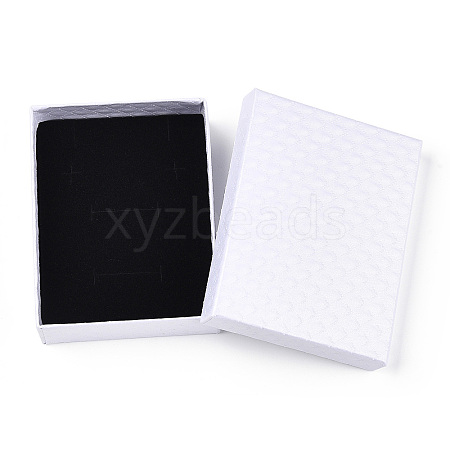 Rhombus Textured Cardboard Jewelry Boxes CBOX-T006-01L-1