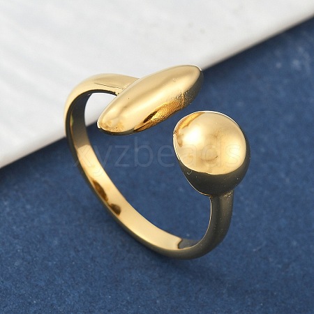 304 Stainless Steel Open Cuff Rings RJEW-S627-01B-G-1
