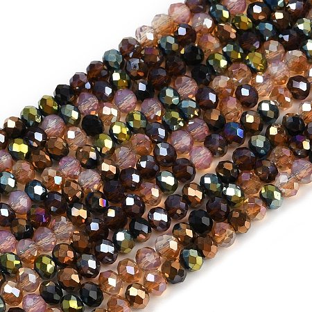 Electroplate Glass Beads Strands EGLA-B011-06A-6x5mm-1