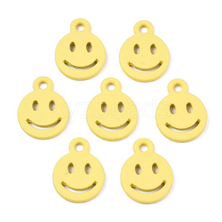 Spray Painted Alloy Charms PALLOY-T075-121D-RS-1