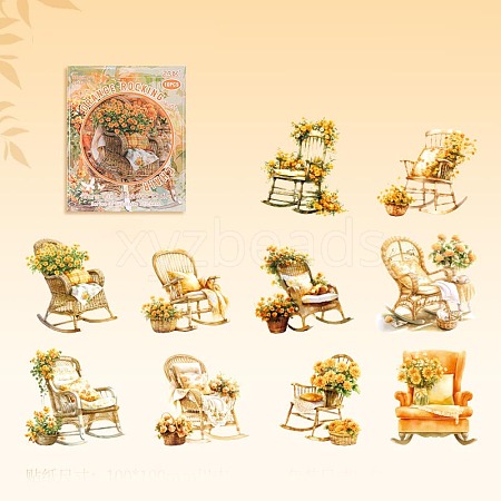 Vintage Collage Chinese Rocking Chair PW-WG9D1E4-01-1