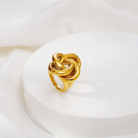 Geometric Spiral 304 Stainless Steel Rings PQ1918-1-1