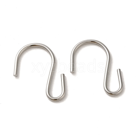 304 Stainless Steel S-Hook Clasp STAS-C085-03F-P-1