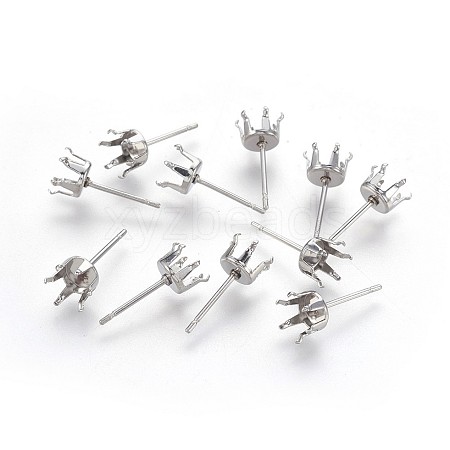 Tarnish Resistant 304 Stainless Steel Stud Earring Findings STAS-P221-20A-P-1