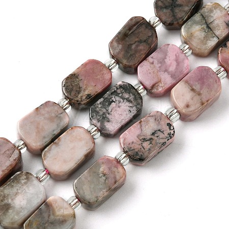 Natural Rhodonite Beads Strands G-C098-A07-01-1