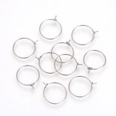 304 Stainless Steel Hoop Earrings STAS-R071-31-1