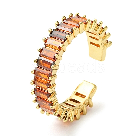 Brass Micro Pave Cubic Zirconia Ring RJEW-Z033-08G-1