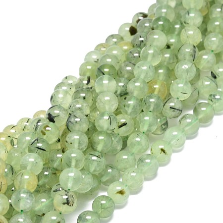 Natural Prehnite Beads Strands G-O201A-06C-1