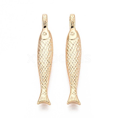 Brass Pendants X-KK-T071-33G-1