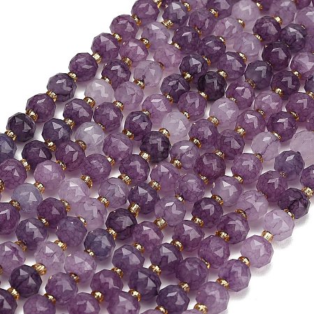 Dyed Imitation Jade Glass Beads Strands GL-Z001-02B-08-1