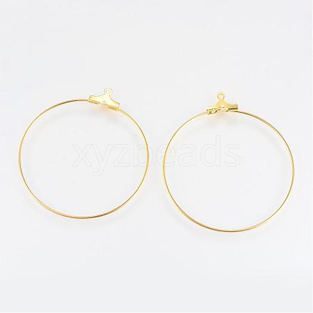 Steel & Brass Wire Pendants KK-R056-04G-1