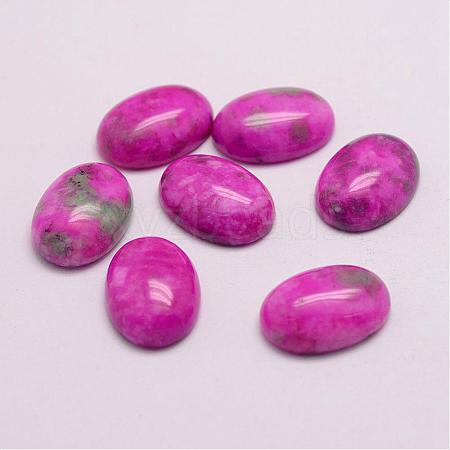 Dyed Jade Cabochons G-F391-B-02-1