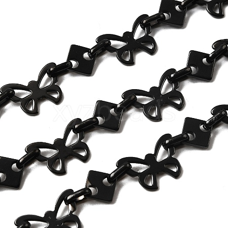304 Stainless Steel Butterfly Link Chains CHS-S012-10B-1