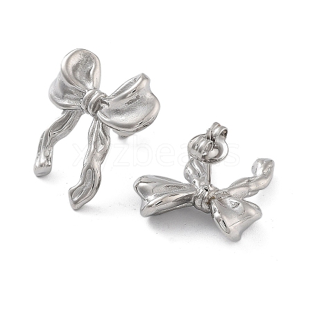 304 Stainless Steel Stud Earrings EJEW-P258-37P-1