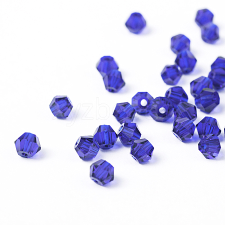 Faceted Bicone Imitation Crystallized Crystal Glass Beads X-G22QS072-1