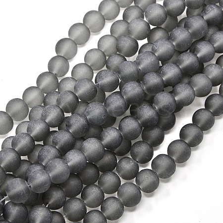 Transparent Glass Bead Strands GLAA-S031-10mm-12-1