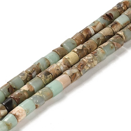 Natural Aqua Terra Jasper Beads Strands G-F765-F03-01-1