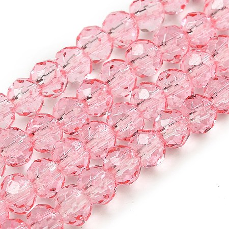 Transparent Baking Paint Glass Beads Strands DGLA-A034-T4mm-D08-1