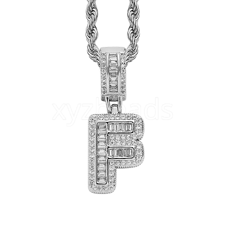 Brass Micro Pave Cubic Zirconia Pendants PW-WG3207D-12-1