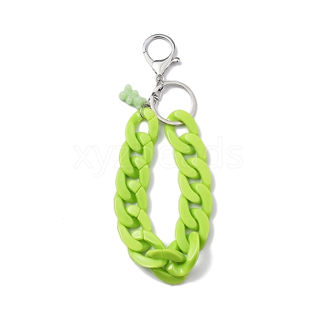 Acrylic Curb Chain Keychain KEYC-JKC00632-05-1