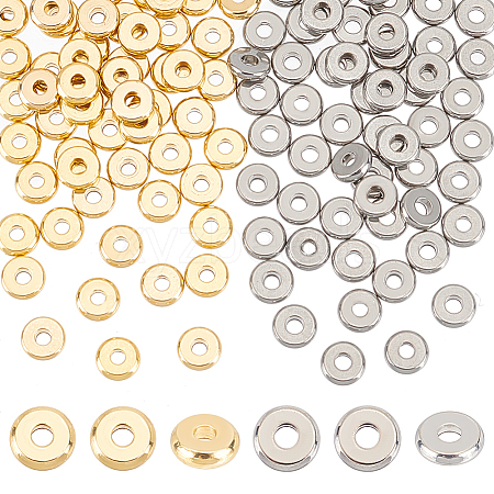 Unicraftale 120Pcs 2 Colors 304 Stainless Steel Spacer Beads STAS-UN0052-32-1