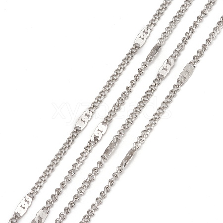 Tarnish Resistant 304 Stainless Steel Figaro Chains CHS-N002-03P-1