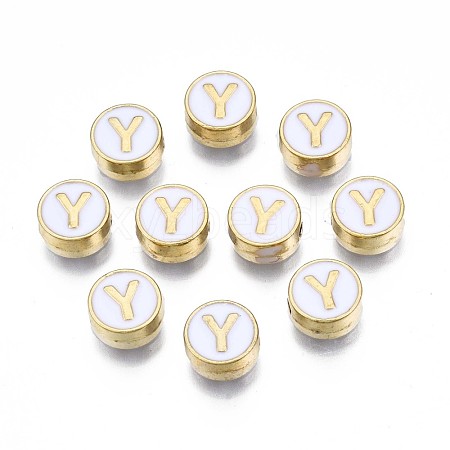 Alloy Enamel Beads ENAM-N052-006-01Y-RS-1