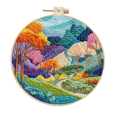 DIY Landscape Pattern Embroidery Kits for Beginners PW-WGF1DF3-03-1