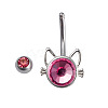 304 Stainless Steel Belly Rings WG7857B-01-3