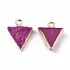 Druzy Resin Pendants RESI-S383-059-B-3