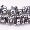 Electroplated Non-magnetic Synthetic Hematite Beads Strands G-P367-G08-1