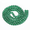 Drawbench Transparent Glass Beads Strands X-GLAD-Q012-6mm-12-2