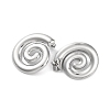 304 Stainless Steel Spiral Stud Earrings EJEW-K295-18P-2