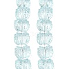Electroplate Baking Paint Transparent Glass Beads Strands GL-CBA17FF-02K-2