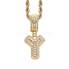 Brass Micro Pave Cubic Zirconia Pendants PW-WG3207D-49-1