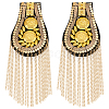 Fingerinspire 2Pcs Tassel Epaulettes DIY-FG0005-38A-1