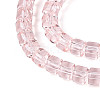 Transparent Glass Beads Strands GLAA-N065-4x4mm-A03-3
