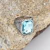 304 Stainless Steel with Cubic Zirconia Finger Rings for Men FS-WG67565-51-1