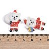 Christmas Theme Opaque Resin Decoden Cabochons RESI-M050-02-3