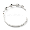 304 Stainless Steel Heart Hinged Bangle for Valentine's Day BJEW-D055-06P-3