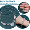1 Bag Rhombus & Square Crystal Rhinestone Stud Earrings & Chain Necklaces & Bracelets SJEW-UN0001-26-4