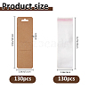 130Pcs Blank Paper Decorative Bookmark Covers CDIS-FH0001-07-2
