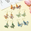 304 Stainless Steel Butterfly Dangle Earrings EJEW-FS00034-5