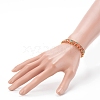 Glass & Brass Stretch Beaded Bracelets Sets BJEW-JB06149-3
