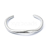 Non-Tarnish 304 Stainless Steel Snakes Cuff Bangles BJEW-G693-02P-2