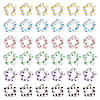  48Pcs 6 Colors Transparent Plastic Bead Frame KY-TA0001-26-10