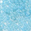 Luminous Glow in the Dark Transparent Glass Round Beads GLAA-F124-B07-3