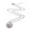 Alloy Pendant Necklaces NJEW-K121-03P-2